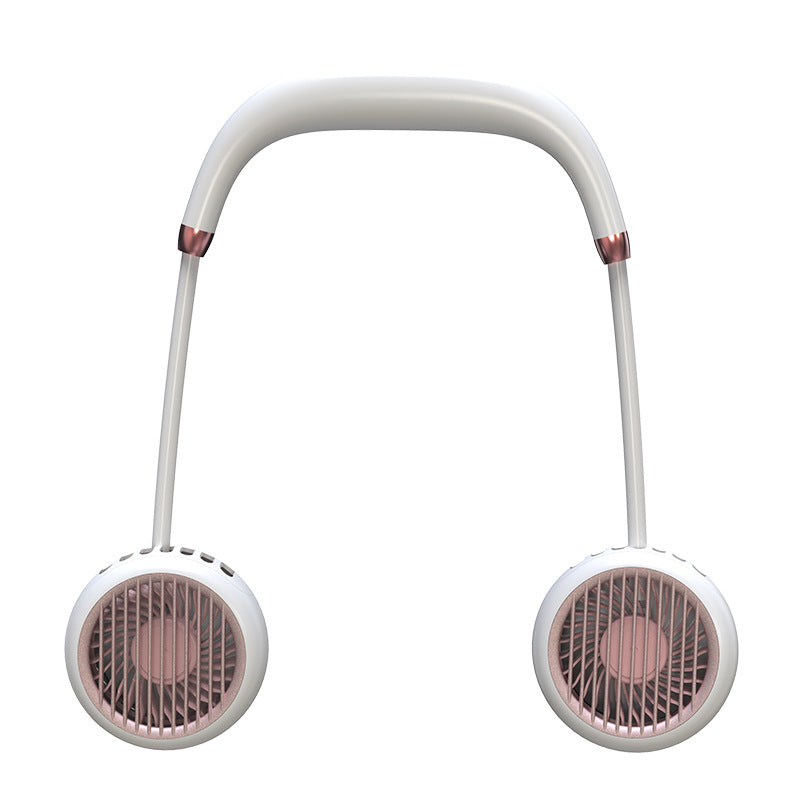 New Hanging Neck Fan Sports Lazy Portable Mini Hanging Neck Fan Folding USB Charging Fan
