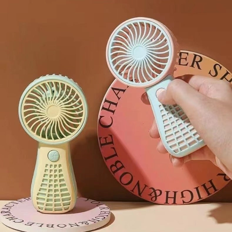 Handheld fan minimalist mini charging small fan portable outdoor student small electric fan
